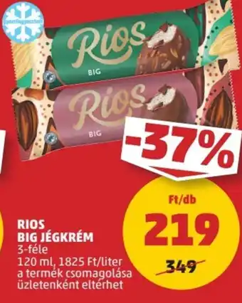 PENNY RIOS BIG JÉGKRÉM 120ml ajánlat