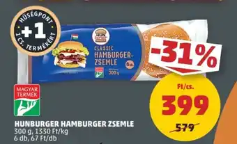PENNY HUNBURGER HAMBURGER ZSEMLE 300g ajánlat
