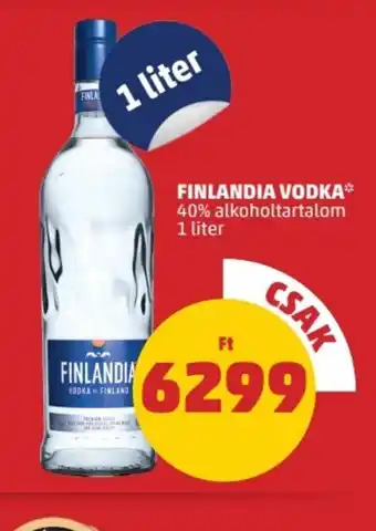 PENNY FINLANDIA VODKA 1 liter ajánlat