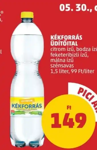 PENNY KÉKFORRÁS ÜDÍTŐITAL 1,5 liter ajánlat