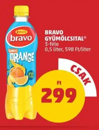 PENNY BRAVO GYÜMÖLCSITAL 0,5 liter ajánlat