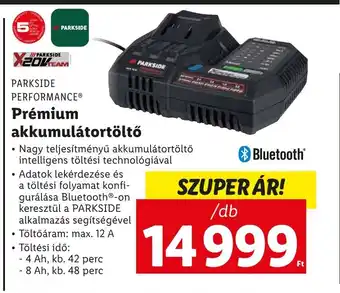 Lidl PARKSIDE PERFORMANCE® Prémium akkumulátortöltő ajánlat