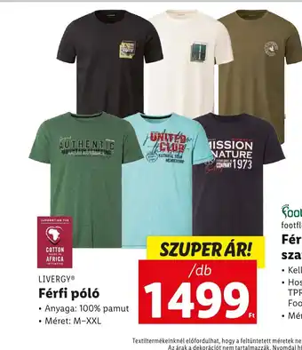 Lidl LIVERGY® Férfi póló 1db ajánlat