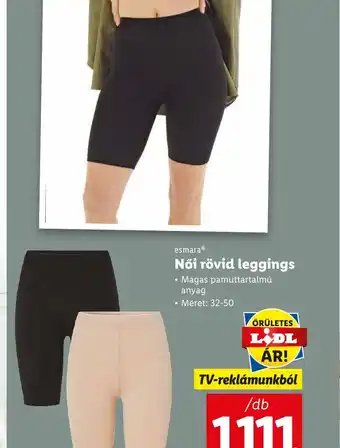 Lidl EsmaraⓇ Női rövid leggings 1db ajánlat