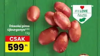 Étkezési piros újburgonya 1kg