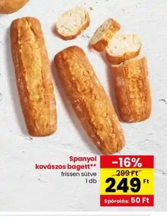Spar Spanyol kovászos bagett 1db ajánlat