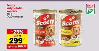 Spar Scotty kutyaeledel- konzerv 415g ajánlat