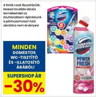 Spar MINDEN DOMESTOS WC-TISZTÍTÓ ÉS -ILLATOSÍTÓ ajánlat