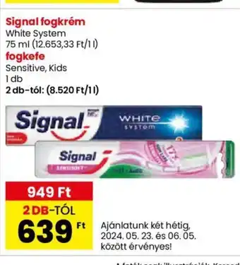Spar Signal fogkrém 75ml ajánlat