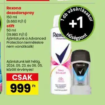 Spar Rexona dezodorspray 150ml ajánlat