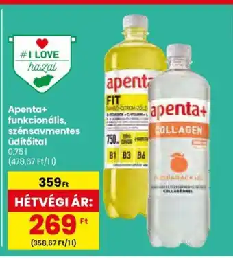 Spar Apenta+ funkcionális, szénsavmentes Üdítőital 0,75l ajánlat