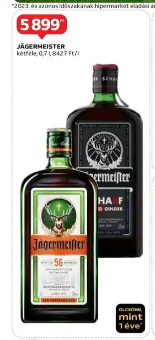 Auchan JÄGERMEISTER 0,7l ajánlat