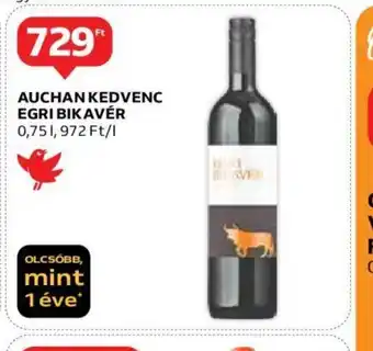 Auchan AUCHAN KEDVENC EGRI BIKAVÉR 0,75l ajánlat