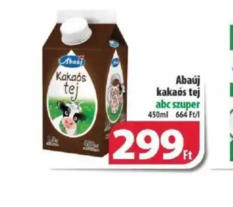 Coop Abaúj kakaós tej 450ml ajánlat