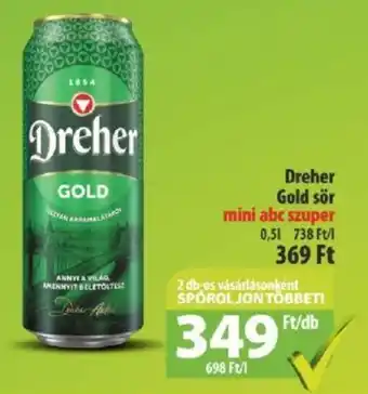 Coop Dreher Gold sör 0,5l ajánlat