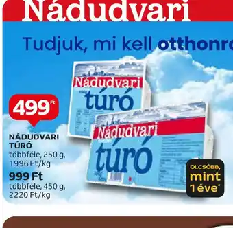 Auchan NÁDUDVARI TÚRÓ 250g ajánlat