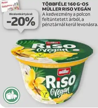 Auchan TÖBBFÉLE 160 G-OS MÜLLER RISO VEGÁN ajánlat