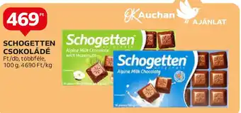 Auchan SCHOGETTEN CSOKOLÁDÉ 100g ajánlat