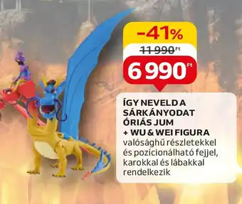Auchan ÍGY NEVELD A SÁRKÁNYODAT ÓRIÁS JUM + WU & WEI FIGURA ajánlat