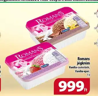 Coop Romans jégkrém 1l ajánlat