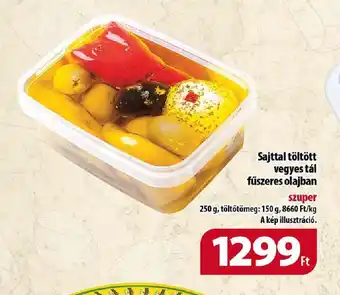 Coop Sajttal töltött vegyes tál fűszeres olajban 250g ajánlat