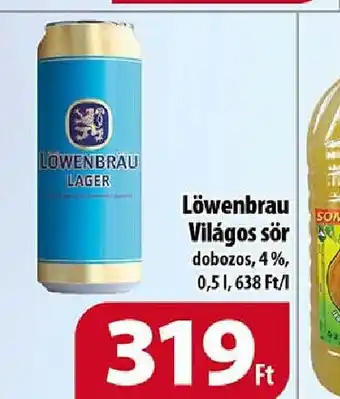 Coop Löwenbrau Világos sör 0,5l ajánlat