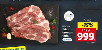 HÚSFARM Friss, csontos tarja 500g