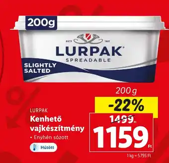 Lidl LURPAK Kenhető vajkészítmény 200g ajánlat