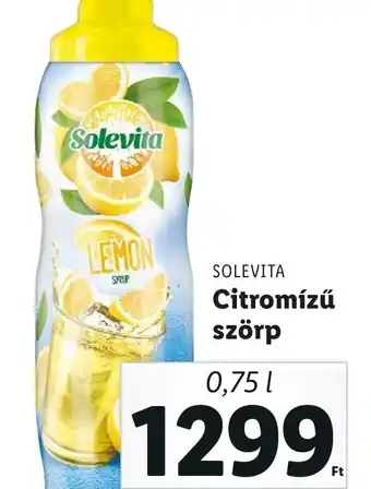 Lidl SOLEVITA Citromízű szörp 0,75l ajánlat