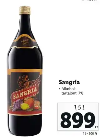 Lidl Sangria 1,5l ajánlat