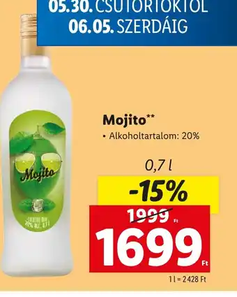 Lidl Mojito 0,7l ajánlat