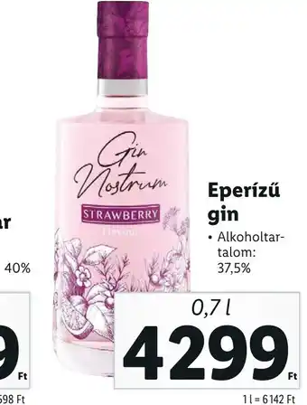 Lidl Eperizu gin 0,7l ajánlat