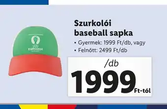 Lidl Szurkolói baseball sapka ajánlat