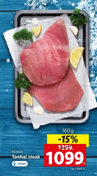 Lidl BIOMAR Tonhal steak 160g ajánlat