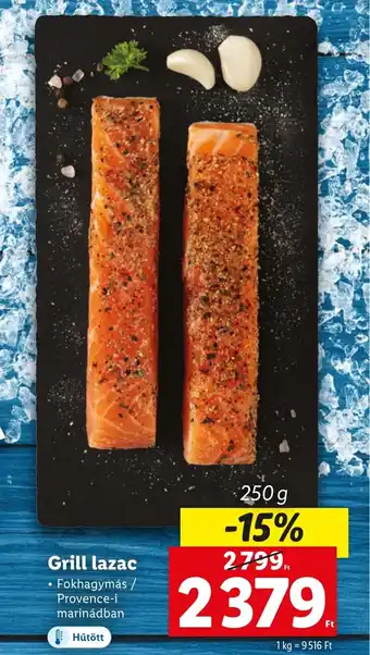 Lidl Grill lazac 250g ajánlat