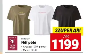 Lidl EsmaraⓇ Női póló 1db ajánlat