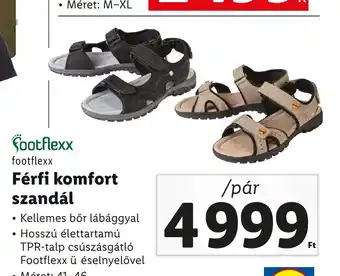 Lidl Footflexx Férfi komfort szandál pár ajánlat