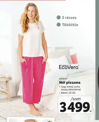 Lidl EsmaraⓇ Női pizsama /szett ajánlat