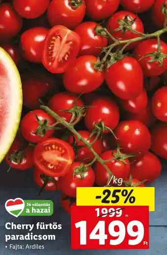 Lidl Cherry fürtös paradicsom 1kg ajánlat