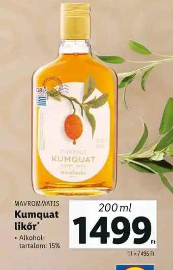 MAVROMMATIS Kumquat likőr 200ml