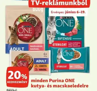 Fressnapf Minden Purina ONE kutya- és macskaeledelre ajánlat