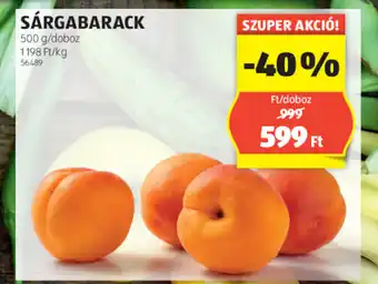 ALDI SÁRGABARACK 500g ajánlat