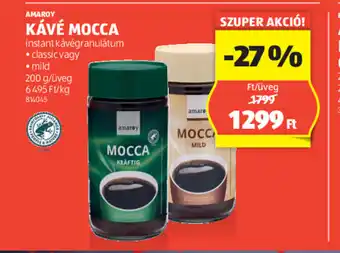 ALDI AMAROY KÁVÉ MOCCA 200g ajánlat