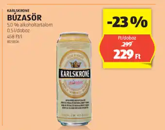 ALDI KARLSKRONE BÚZASÖR 0,5l ajánlat