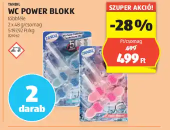 ALDI TANDIL WC POWER BLOKK 2x48g ajánlat
