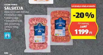 ALDI CUCINA NOBILE SALSICCIA 300g ajánlat