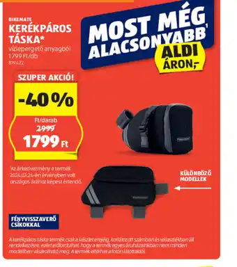 ALDI BIKEMATE KERÉKPÁROS TÁSKA 1db ajánlat