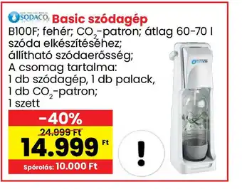 Spar Basic szódagép 1szett ajánlat