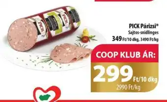Coop PICK Párizsi 10dkg ajánlat