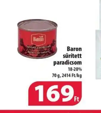 Coop Baron sűrített paradicsom 70g ajánlat
